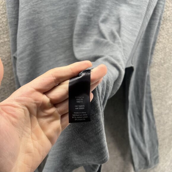 John Varvatos USA Sweater Mens Large Gray Cotton Linen Crewneck Knit Pullover - Picture 4 of 11